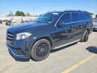 2017 Mercedes Benz Gls 63 Amg 4matic Black vin: 4JGDF7FEXHA840445