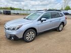 2019 Subaru Outback 2.5i Premium Silver vin: 4S4BSAFC0K3382649