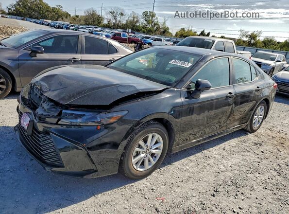 4T1DAACK3SU012698 2025 TOYOTA CAMRY Black Առջևի ձախ երեք քառորդ տեսարան