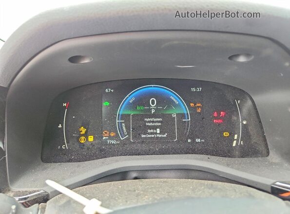 4T1DAACK7SU077943 2025 TOYOTA CAMRY Синий Вид щитка приборов
