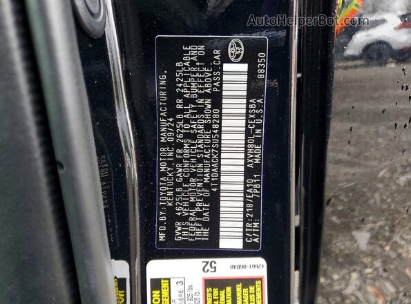 4T1DAACK7SU548280 2025 TOYOTA CAMRY Black Engine compartment view