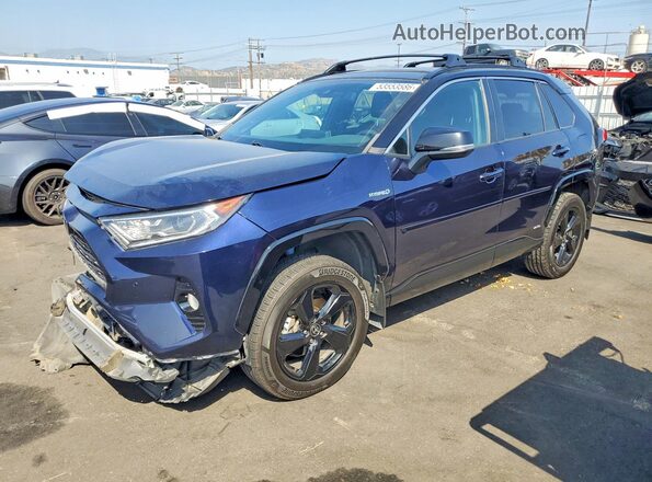4T3E6RFV8MU039805 2021 TOYOTA RAV4 Синий Передняя левая четверть