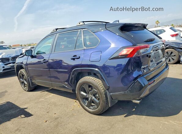 4T3E6RFV8MU039805 2021 TOYOTA RAV4 Синий Задняя левая четверть