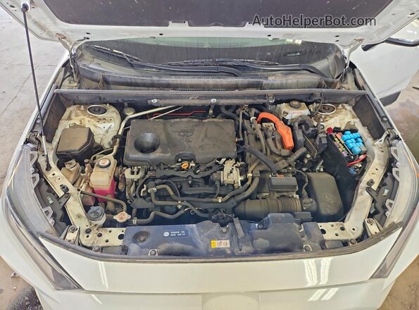 4T3RWRFV7MU012970 2021 TOYOTA RAV4 White Widok komory silnika