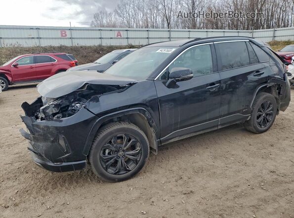 4T3T6RFV6NU071516 2022 TOYOTA RAV4 Black Առջևի ձախ երեք քառորդ տեսարան