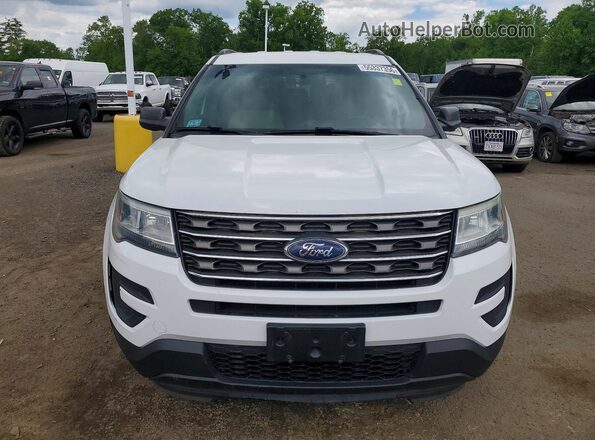 1FM5K8B83GGB00169 2016 FORD EXPLORER Белый Вид сзади
