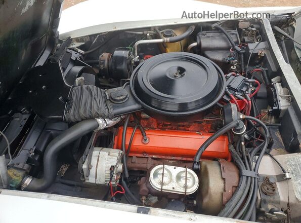 1Z87L8S422146 1978 CHEVROLET CORVETTE White Vista del compartimento del motor