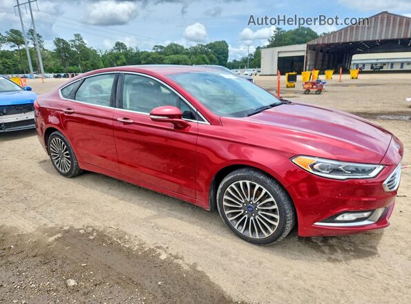 3FA6P0HD7HR339479 2017 FORD FUSION Красный Вид спереди