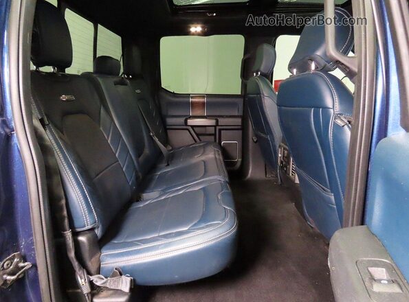 1FTEW1EG3JFC46359 2018 FORD F150 Синий Вид салона спереди