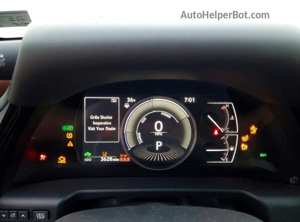 58ADA1C12SU071273 2025 LEXUS ES 300H Silver ხელსაწყოთა პანელის ხედი