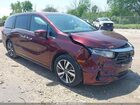 2021 Honda Odyssey Touring Maroon vin: 5FNRL6H86MB003357