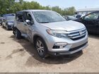 2017 Honda Pilot Ex-l Silver vin: 5FNYF6H65HB092250