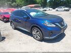 2020 Nissan Murano Sl Fwd Синий vin: 5N1AZ2CJ2LN139818