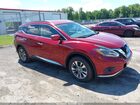 2018 Nissan Murano Sv Красный vin: 5N1AZ2MH2JN127516