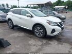 2019 Nissan Murano Sl White vin: 5N1AZ2MSXKN152516