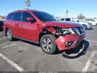 2017 Nissan Pathfinder Sv Red vin: 5N1DR2MN6HC620348