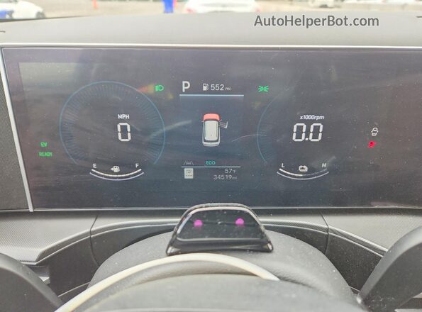 5NMP2DG10RH003718 2024 HYUNDAI SANTA Green ხელსაწყოთა პანელის ხედი