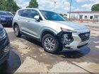 2019 Hyundai Santa Fe Se Silver vin: 5NMS23AD1KH020413