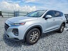 2019 Hyundai Santa Fe Se Silver vin: 5NMS23AD9KH127807