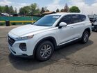 2019 Hyundai Santa Fe Se White vin: 5NMS2CAD6KH122158