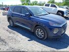 2019 Hyundai Santa Fe Se Синий vin: 5NMS2CAD8KH097991
