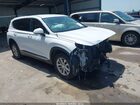 2019 Hyundai Santa Fe Sel White vin: 5NMS3CADXKH074953