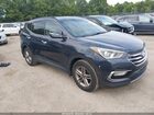 2017 Hyundai Santa Fe Sport 2.4l Dark Blue vin: 5NMZU3LB9HH015957