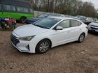 2019 Hyundai Elantra Se White vin: 5NPD74LF0KH400456