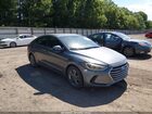 2017 Hyundai Elantra Se Gray vin: 5NPD74LF4HH136683