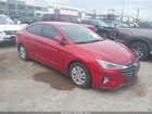 2019 Hyundai Elantra Se Red vin: 5NPD74LF4KH490887