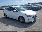 2020 Hyundai Elantra Se White vin: 5NPD74LF4LH601231