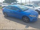 2018 Hyundai Elantra Sel Синий vin: 5NPD84LF3JH313968