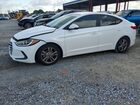 2018 Hyundai Elantra Sel White vin: 5NPD84LF6JH215453