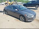 2018 Hyundai Elantra Sel Gray vin: 5NPD84LF9JH343928