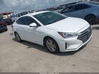2019 Hyundai Elantra Sel White vin: 5NPD84LF9KH476688