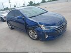 2019 Hyundai Elantra Sel Blue vin: 5NPD84LFXKH471158
