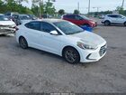 2018 Hyundai Elantra Sel White vin: 5NPD84LS7JH246937