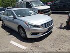 2016 Hyundai Sonata   Silver vin: 5NPE24AF9GH418757