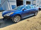 2017 Hyundai Sonata Sport Синий vin: 5NPE34AF9HH450221