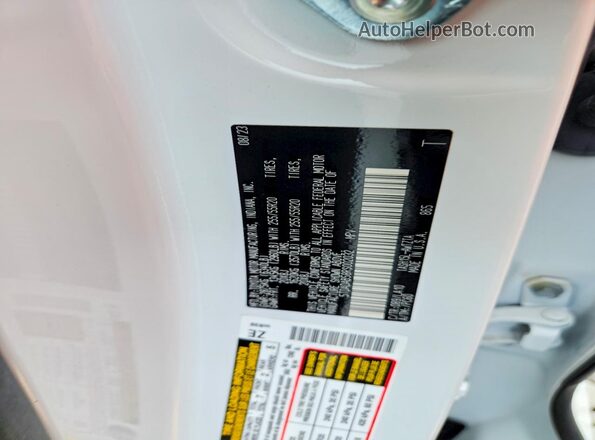 5TDADAB58RS002032 2024 TOYOTA GRAND White VIN sticker view