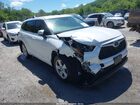 2022 Toyota Highlander Le White vin: 5TDBZRBH0NS591845