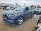 2022 Toyota Highlander Le Blue vin: 5TDBZRBH2NS206401