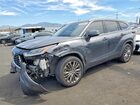 2020 Toyota Highlander Platinum Gray vin: 5TDFZRAH3LS023251