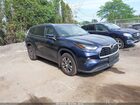2021 Toyota Highlander Xle Blue vin: 5TDGZRBH7MS111417