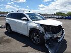 2017 Toyota Highlander Hybrid Xle White vin: 5TDJGRFH7HS030395