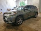 2019 Toyota Highlander Xle Green vin: 5TDJZRFH4KS724656