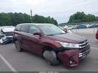 2018 Toyota Highlander Xle Burgundy vin: 5TDJZRFH6JS846160