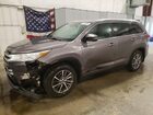 2017 Toyota Highlander Xle Серый vin: 5TDJZRFH7HS472684