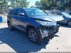 2018 Toyota Highlander Xle Blue vin: 5TDJZRFH7JS824927