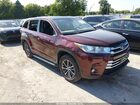 2019 Toyota Highlander Xle Burgundy vin: 5TDJZRFH7KS986946